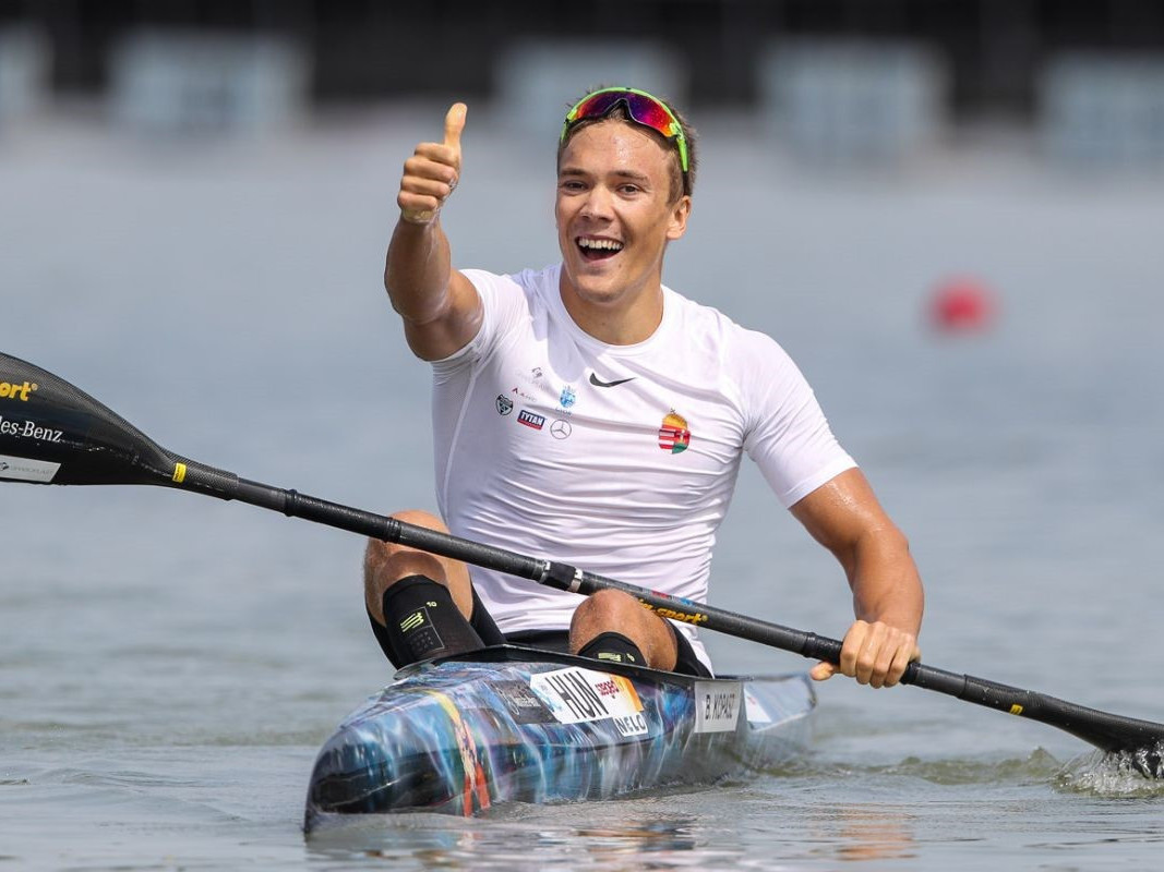 Balint Kopcaz and the rest of the Hungarian national canoe sprint team impressed on the second day of the ECA Canoe Sprint European Championships. GETTY IMAGES