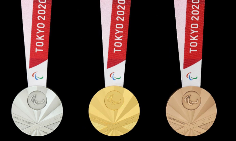 The medals for the Tokyo 2020 Paralympics have been revealed as celebrations were held today marking one-year-to-go ©Tokyo 2020
