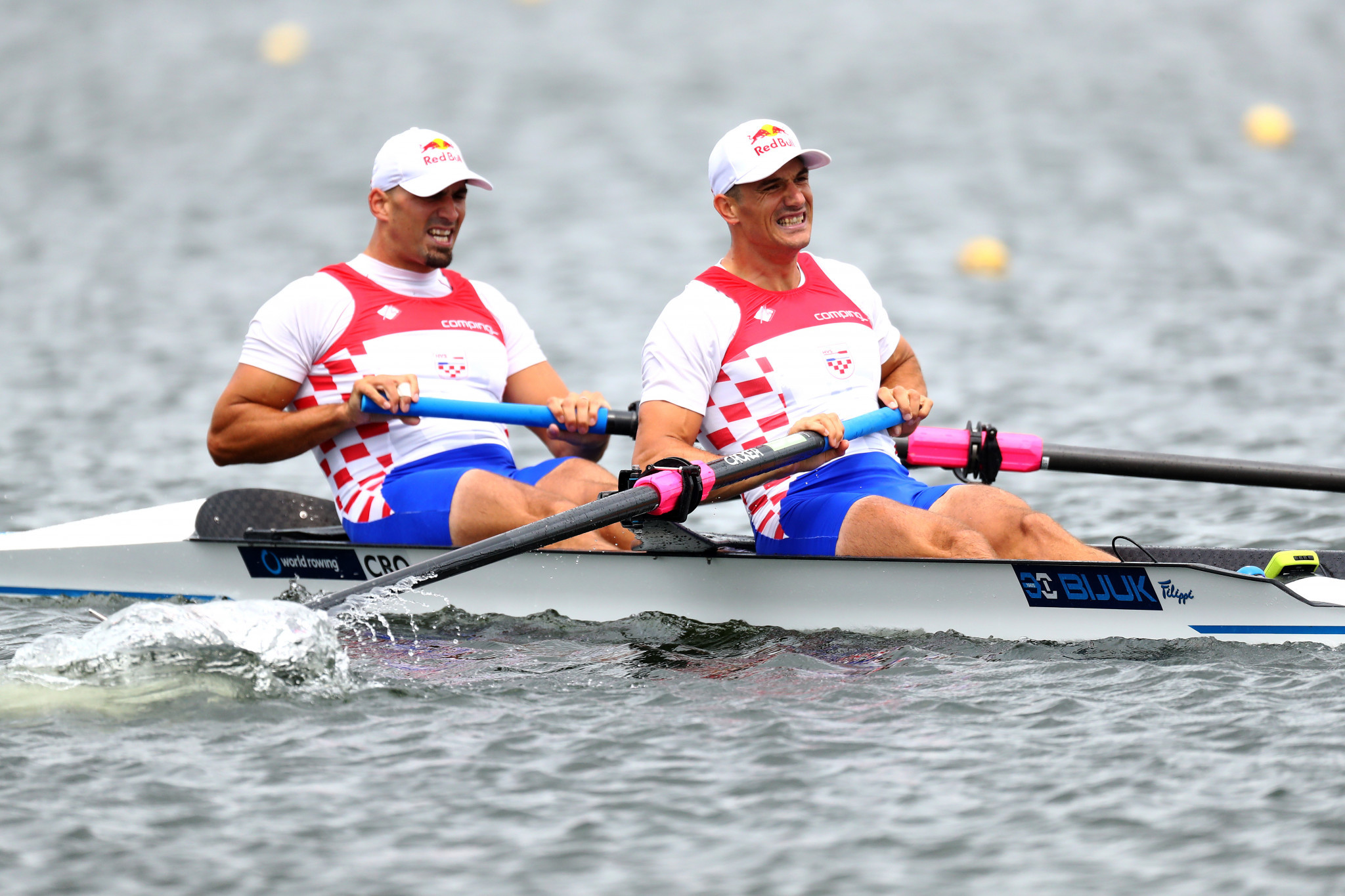 Martin and Valent Sinković of Croatia topped their heat in the men's pairs at the World Rowing Championships ©Getty Images