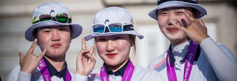 South Korea won three cadet team titles at the World Archery Youth Championships ©World Archery