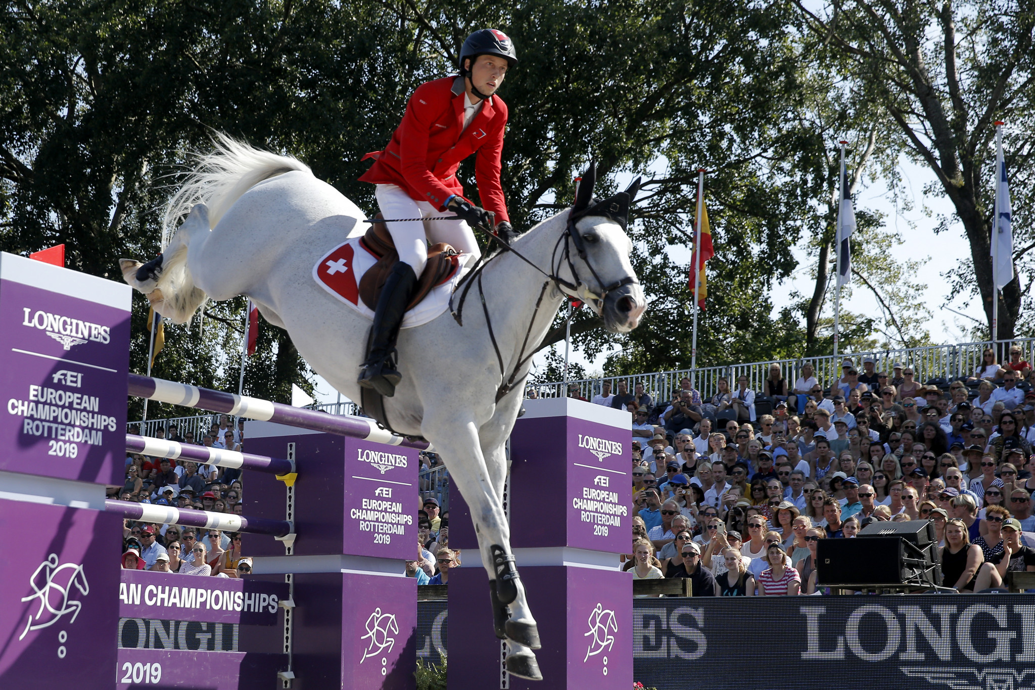 Switzerland's Martin Fuchs was the victor in the FEI European Championships individual jumping final ©Getty Images