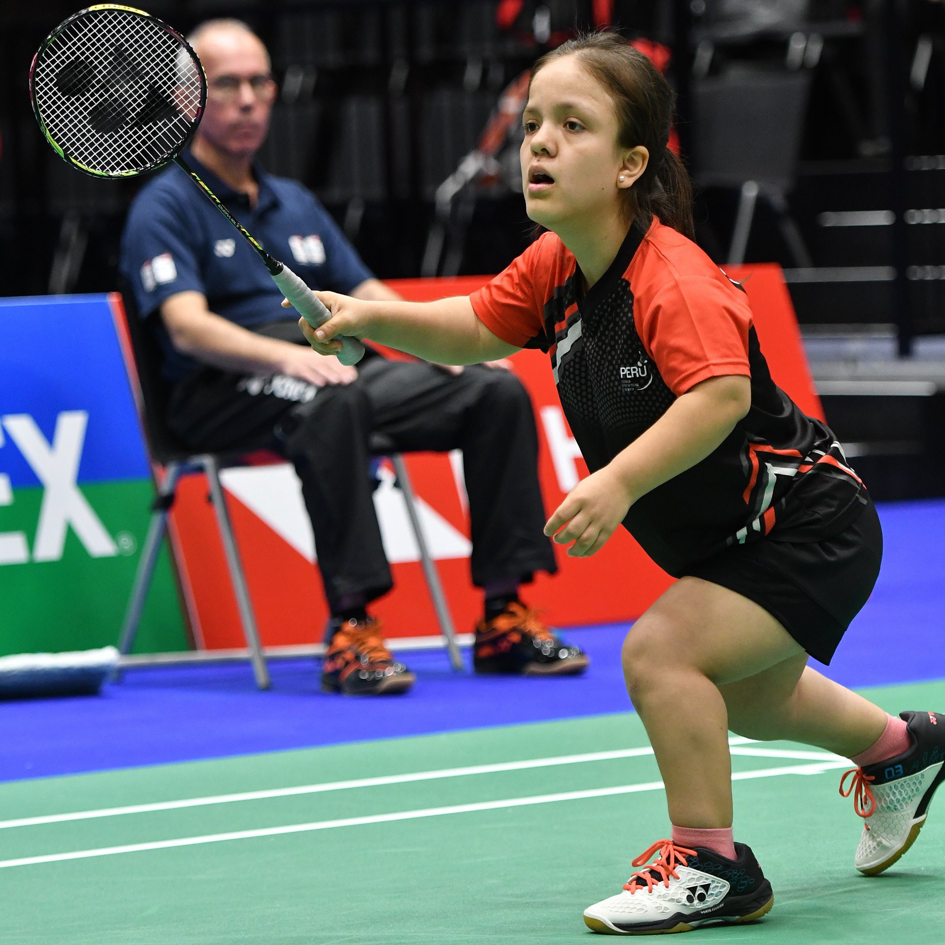 Top seed Giuliana Poveda secured a maiden world title for Peru as she won the women's singles SS6 final ©BWF