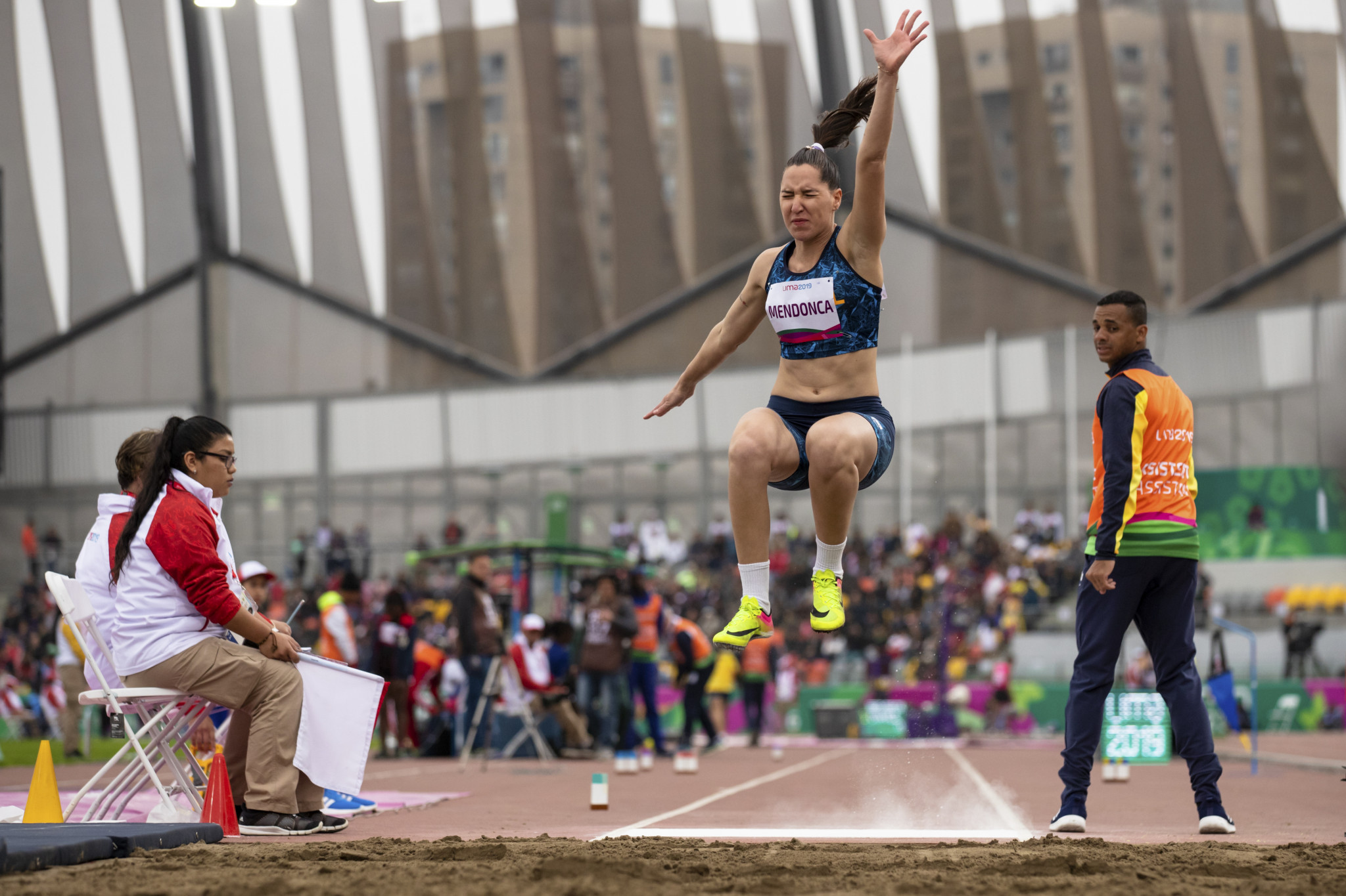Brazil's Gabriela Mendonca broke a Parapan American Games record to win the women's long jump T11/12 ©Getty Images
