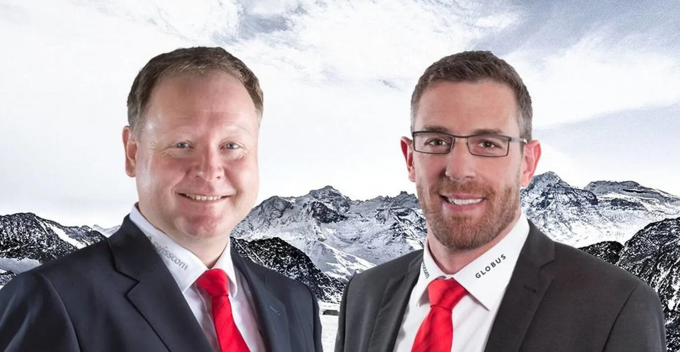 Bernhard Aregger, left, will replace Markus Wolf as director of Swiss-Ski in November ©Swiss-Ski