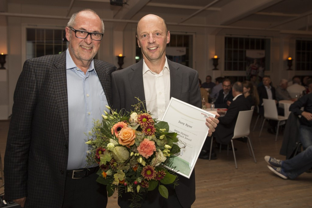 Former football manager Dany Ryser has received the Swiss Olympic Lifetime Coach Award ©Swiss Olympic