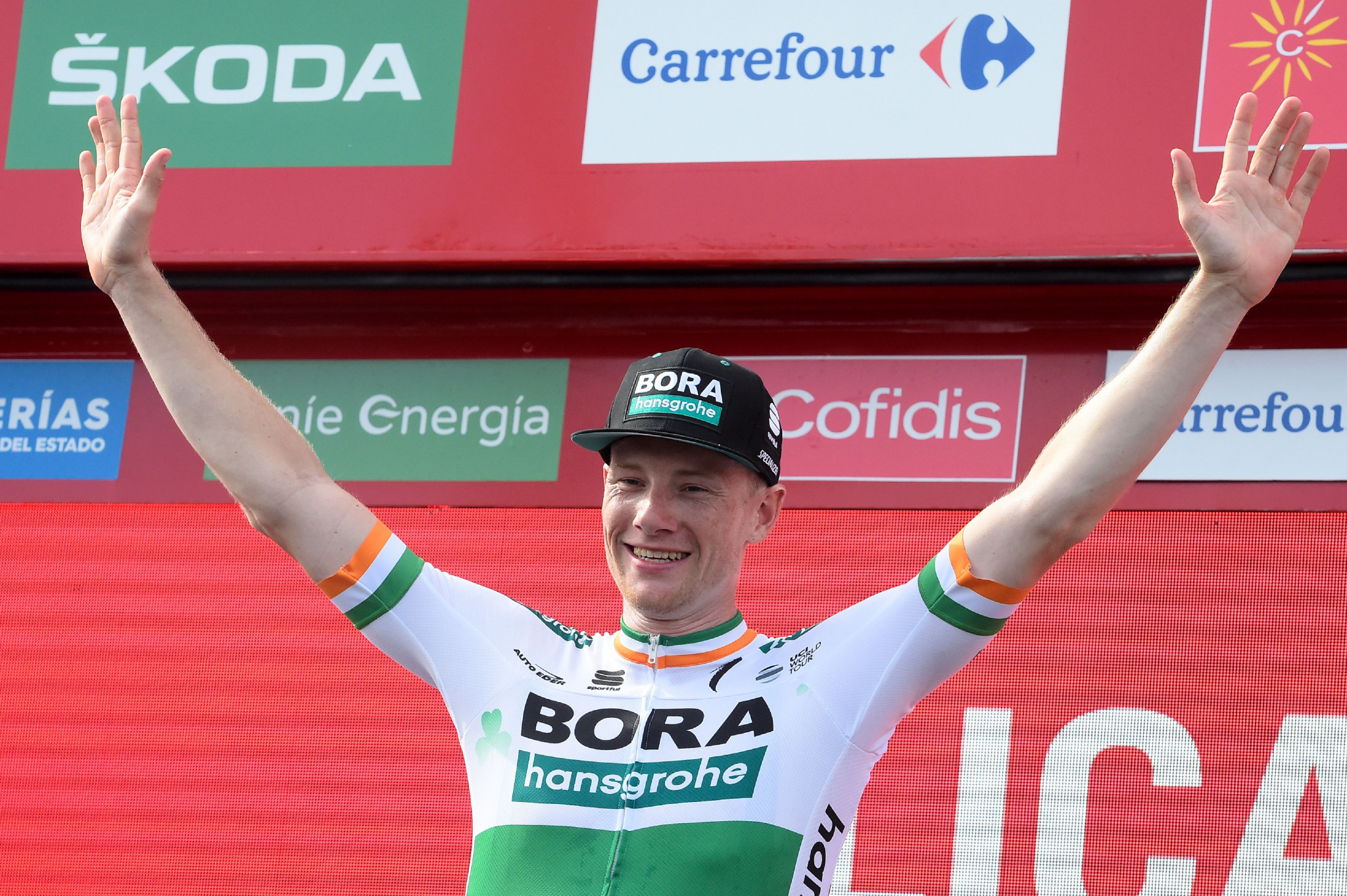 Ireland's Sam Bennett won the third stage of the Vuelta a España ©Getty Images