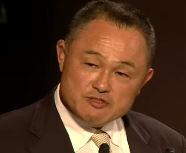 New Japanese Olympic Committee President Yamashita Yasuhiro was recognised as the best Olympic judoka from Los Angeles 1984, where he won the open category ©YouTube