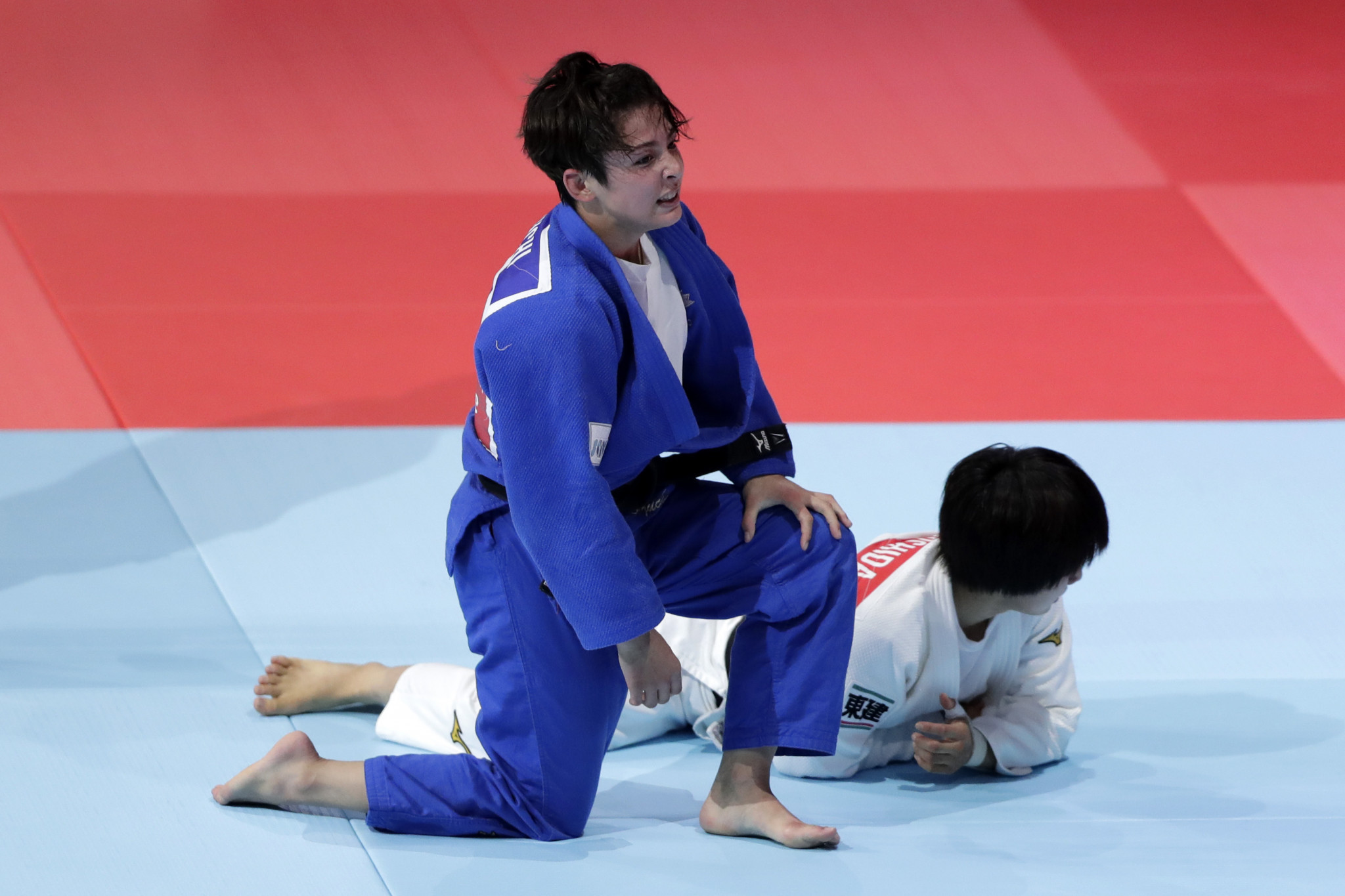 In the women's under-57kg category, Christa Deguchi defeated and reigning champion Tsukasa Yoshida ©Getty Images