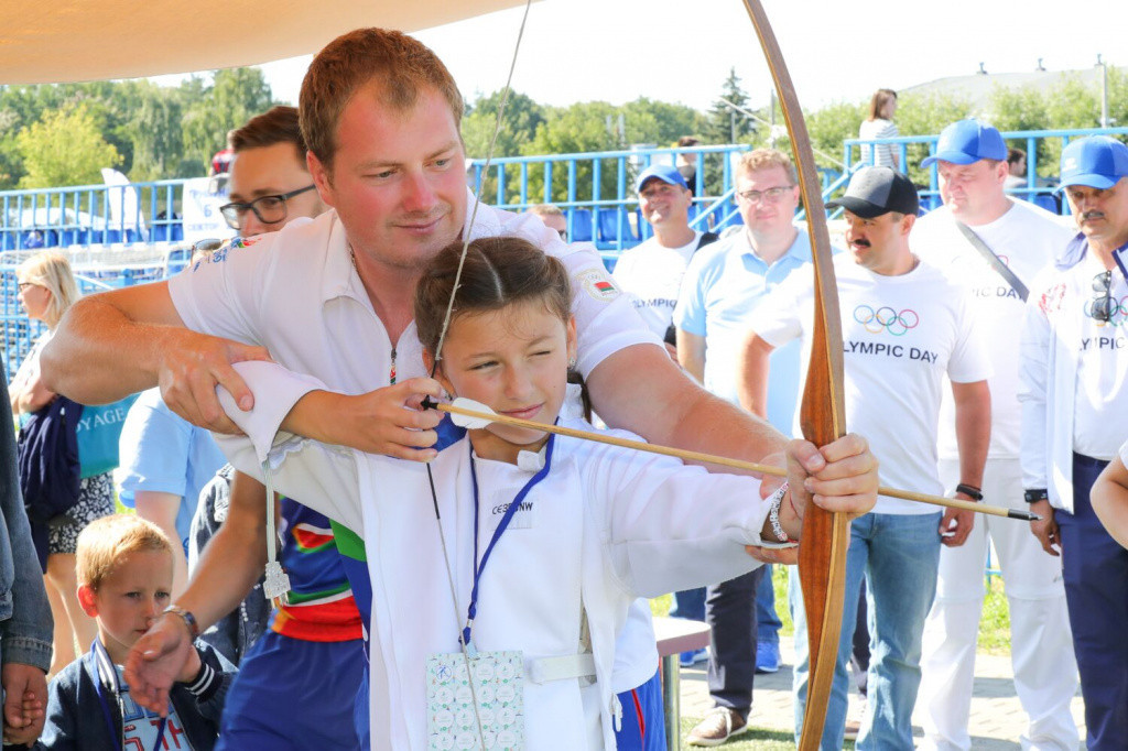 Archery was among numerous sports participants could try ©NOC RB