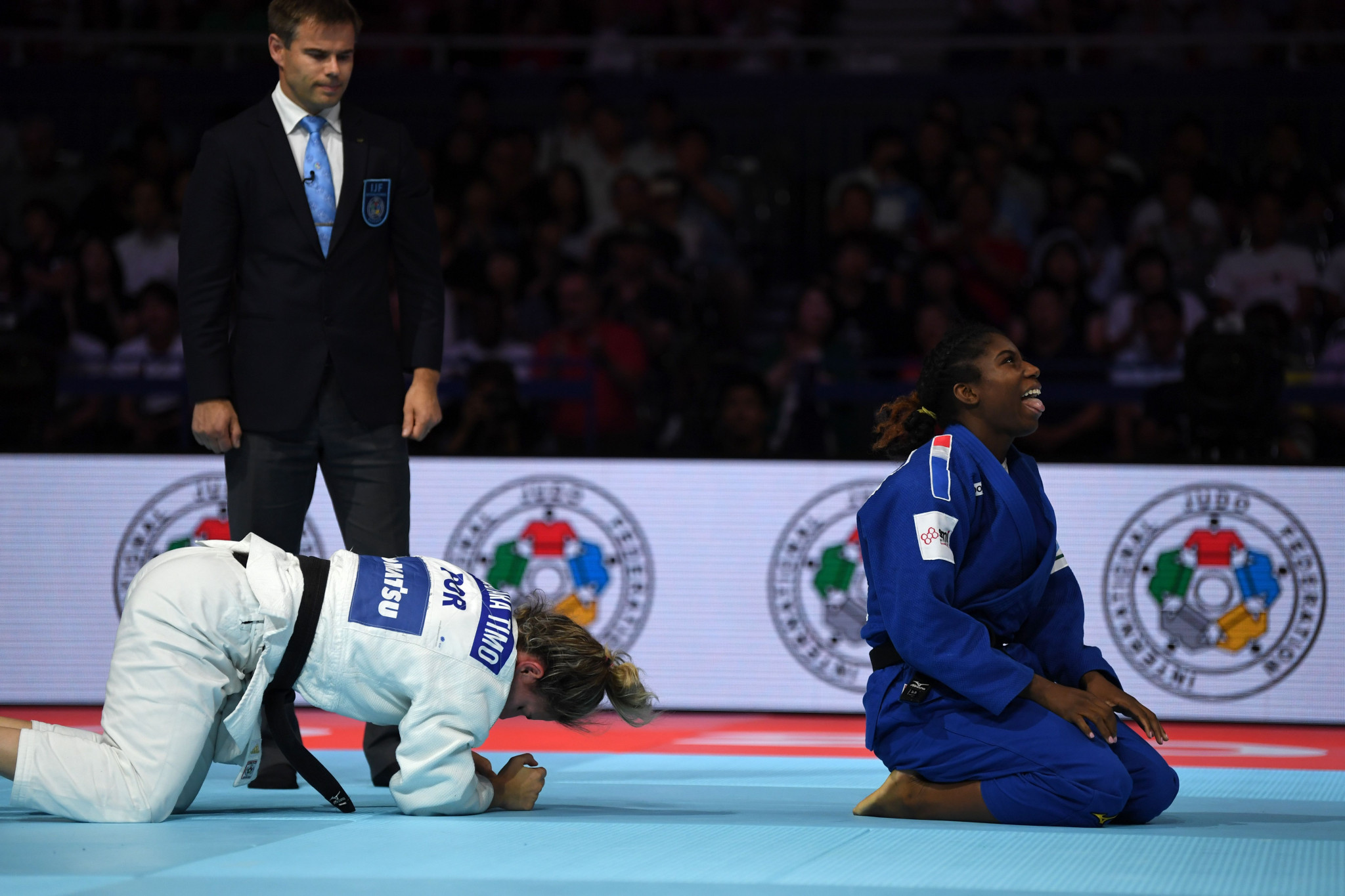 Gahié went one better after winning silver at the 2018 World Championships ©Getty Images