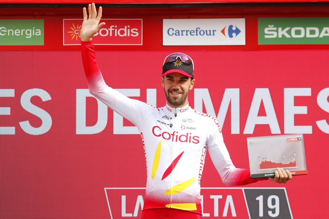Spaniard Jesús Herrada won a crash-ridden sixth stage ©Twitter