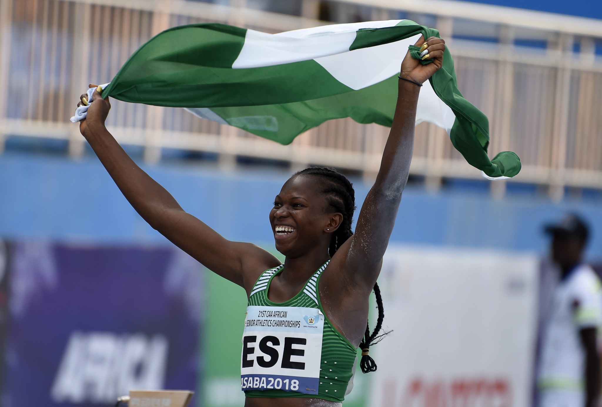 Ese Brume added to Nigeria's gold medal tally in athletics ©Getty Images