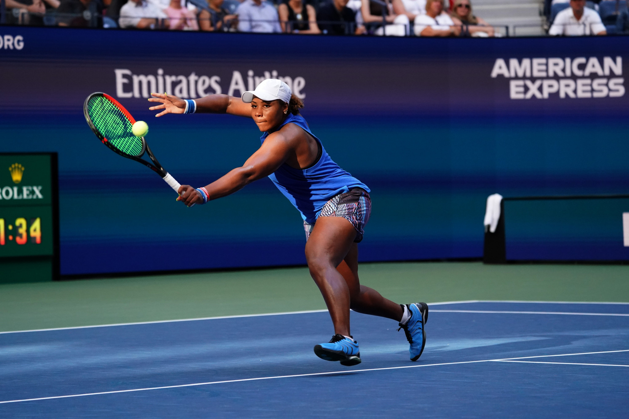 Taylor Townsend beat Simona Halep in three sets at the US Open ©Getty Images