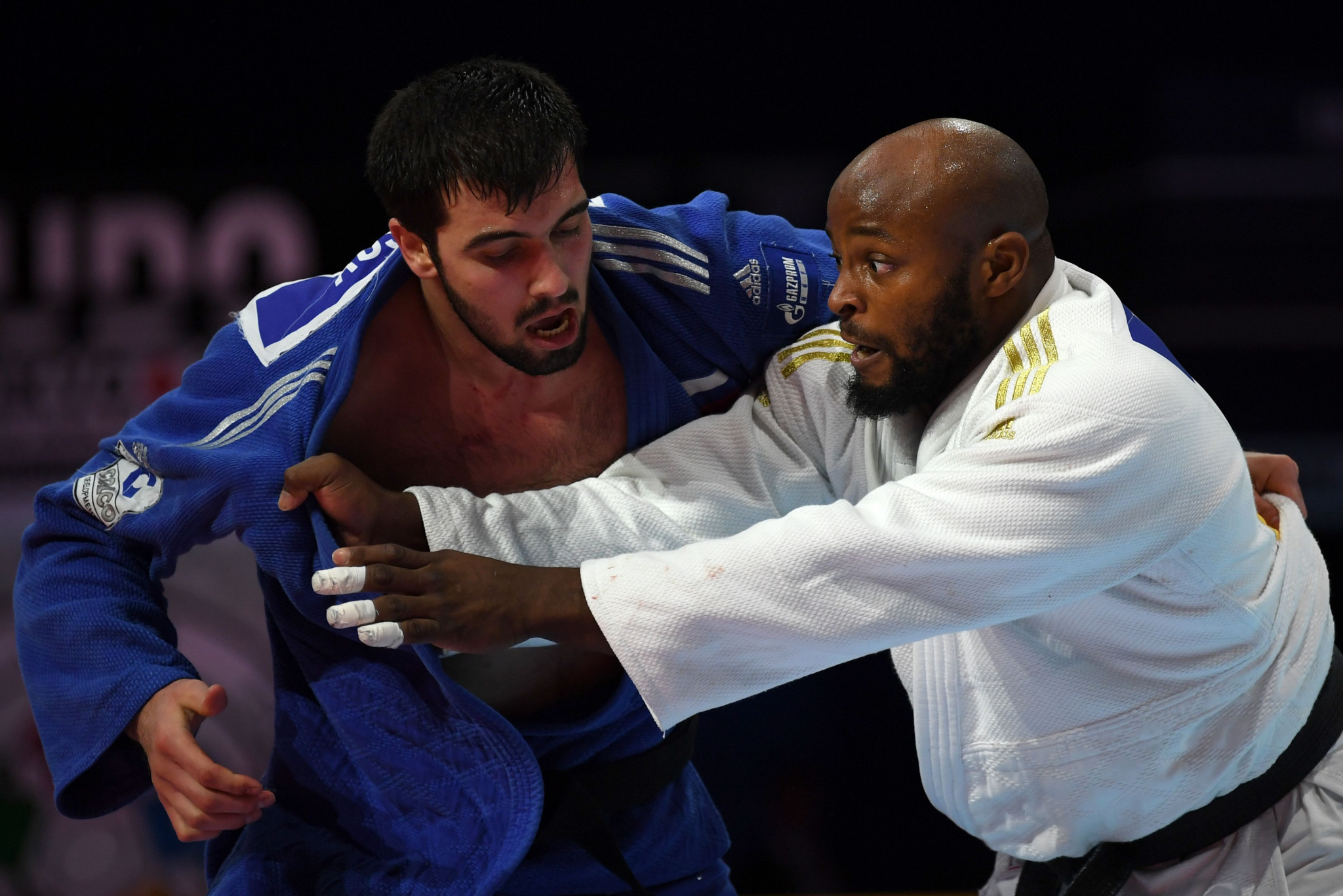 Jorge Fonseca, in white, won the under-100 kilogram category with some thrilling judo ©Getty Images