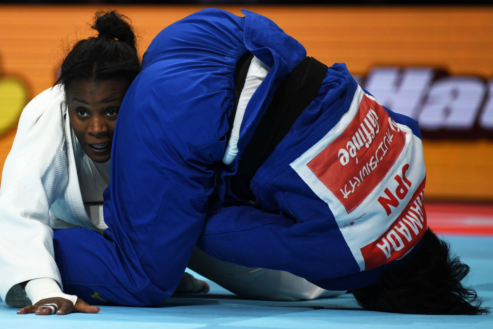 Malonga had to beat the world number one, then the reigning champion, to claim the under-78kg crown ©Getty Images