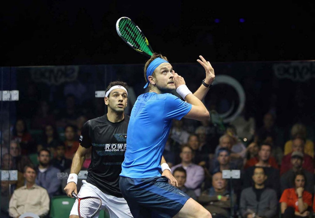 James Willstrop produced one of the biggest shocks in the history of the PSA Men's World Championships by beating Mohamed Elshorbagy ©squashpics