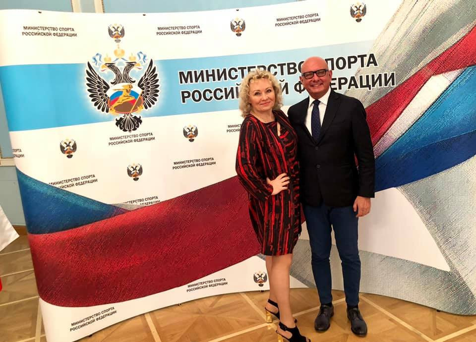 Bobsleigh Federation of Russia head Elena Anikina, left, was also present at the meeting ©Facebook