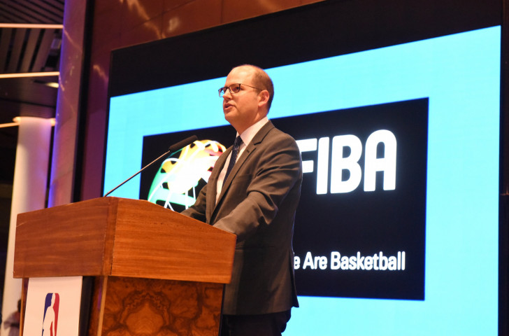 Andreas Zagklis, secretary general of the International Basketball Federation, has updated the FIBA Congress in China ©FIBA
