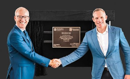 Minister for Sport Mick de Brenni and UQ pro-vice chancellor Professor Tim Dunne opened the new sport facility ©UQ