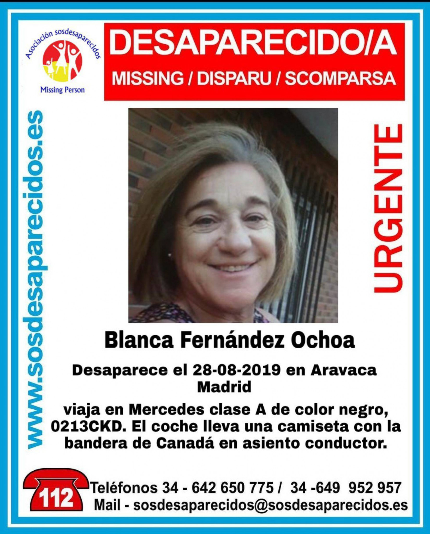 Blanca Fernández Ochoa has been reported missing ©Policia Nacional
