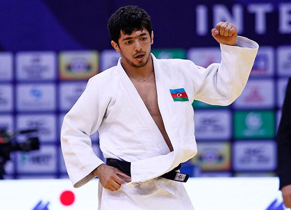 Ilgar Mushkiyev of Azerbaijan was one of two gold medallists from his nation on the opening day in Qingdao