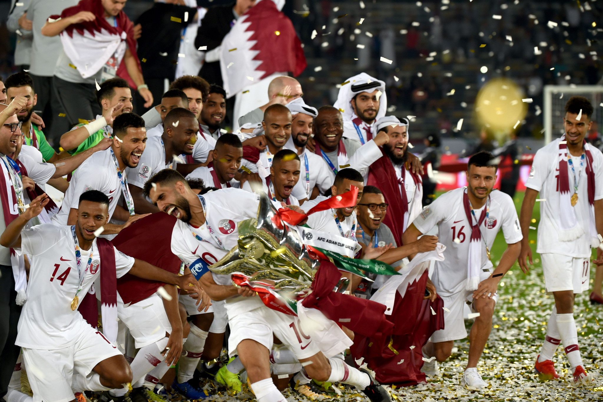 Felix Sanchez coached the Qatari senior football team to victory at the 2019 AFC Asian Cup ©Getty Images