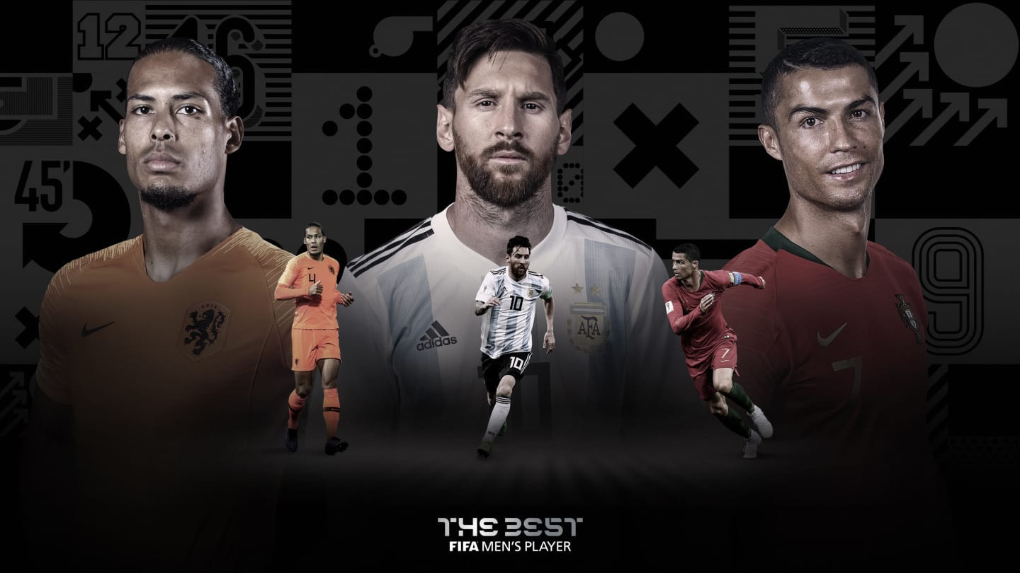 Virgil Van Dijk of The Netherlands, Argentina striker Lionel Messi and Cristiano Ronaldo of Portugal have been shortlisted for the Best FIFA Men's Player of 2019 ©FIFA