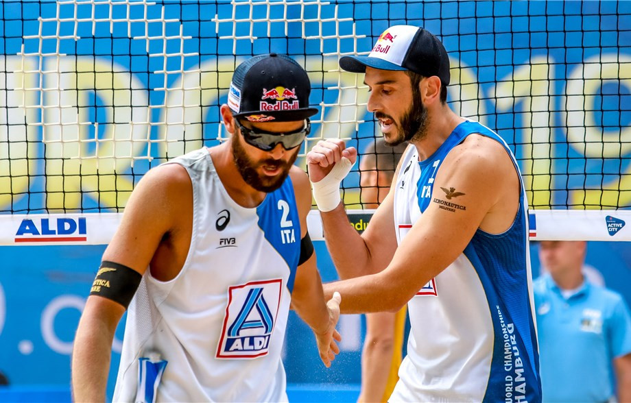 Italy's Daniele Lupo and Paolo Nicolai will be looking to make their mark on home sand ©FIVB