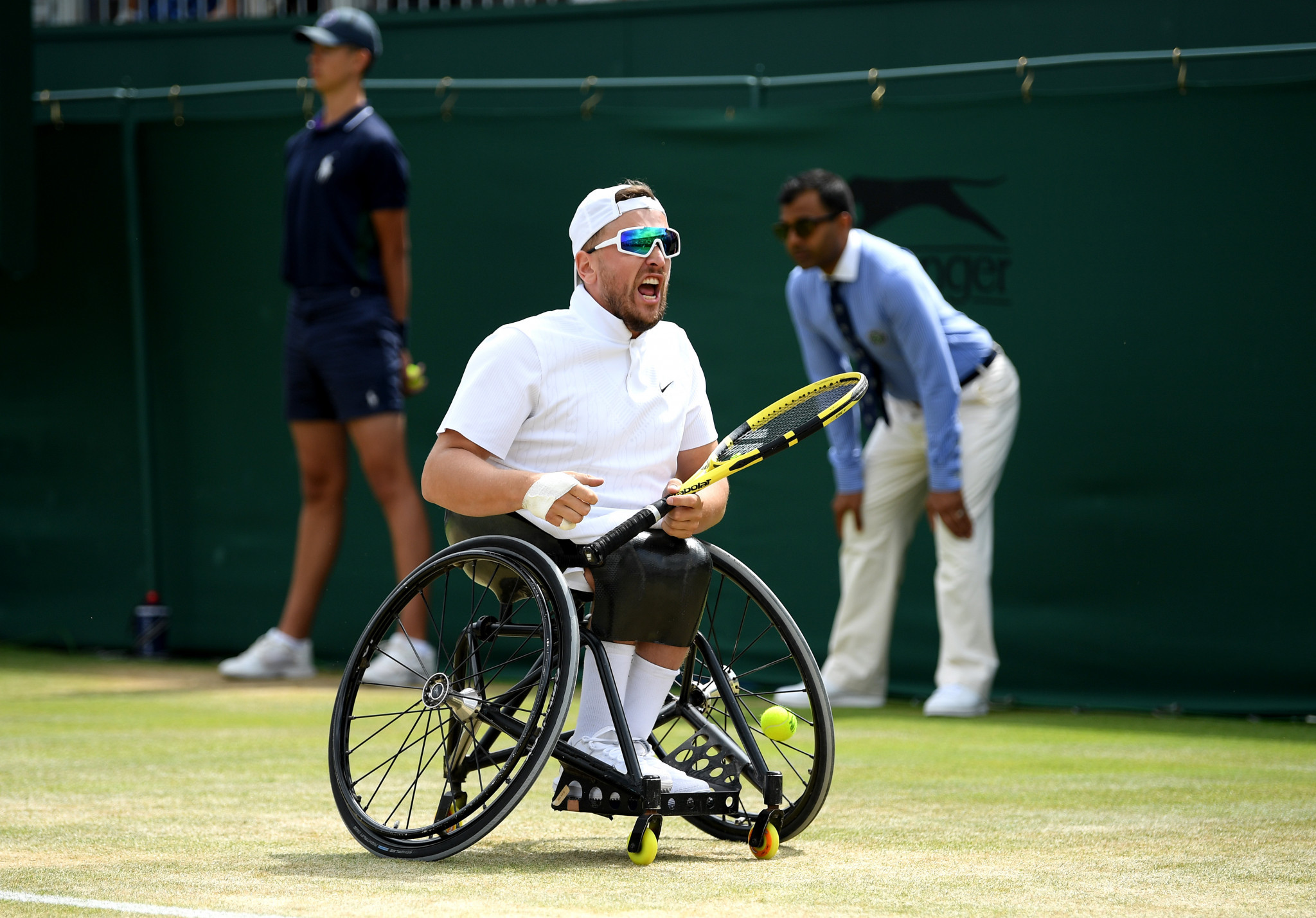 Dylan Alcott could claim two calendar Grand Slams in the quad singles and doubles ©Getty Images