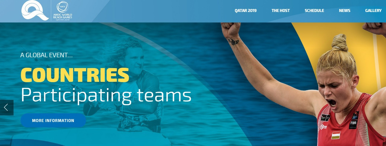 ANOC has launched a new website for the World Beach Games ©AWBG