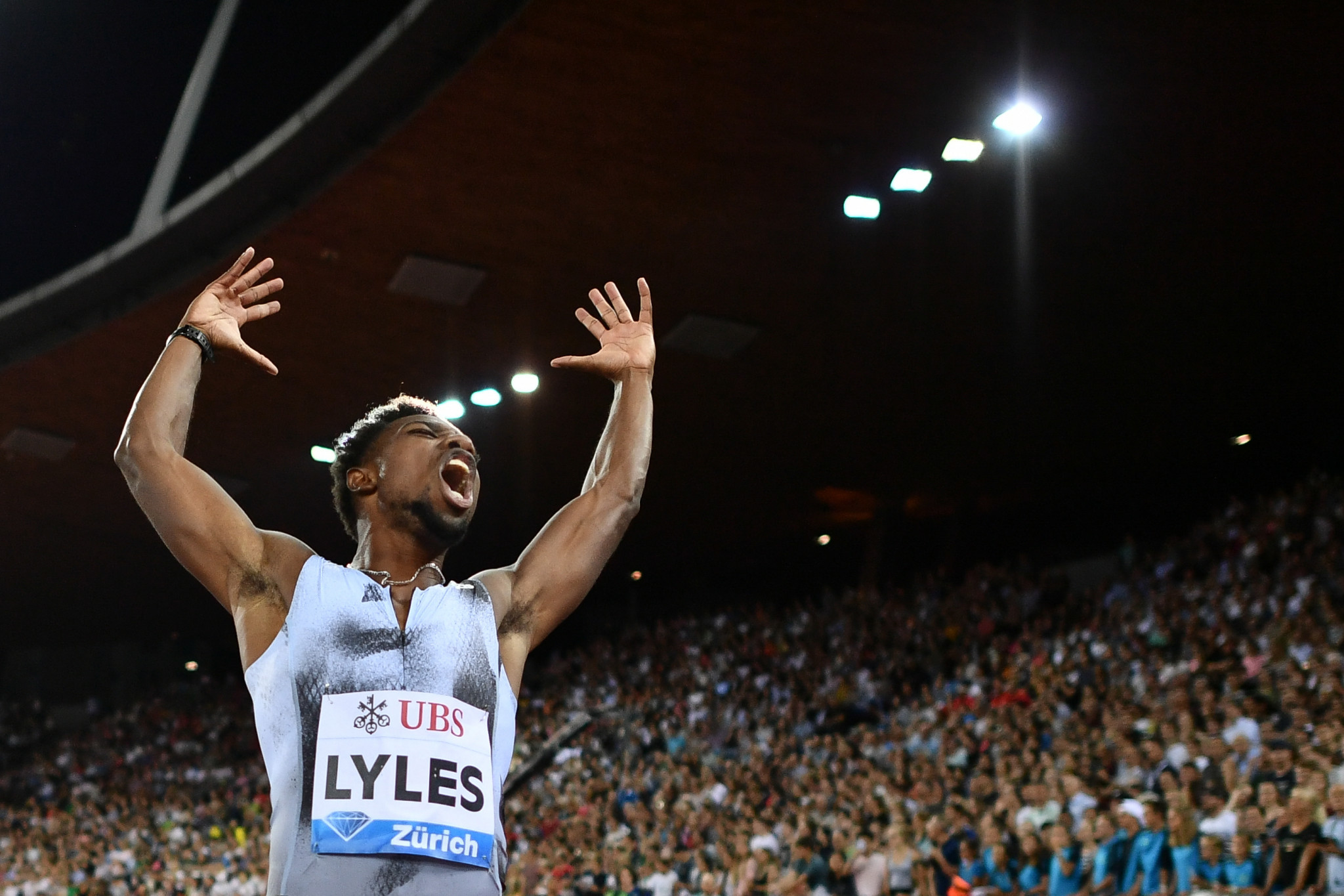 Noah Lyles is sure to be a crowd favourite in Brussels ©Getty Images