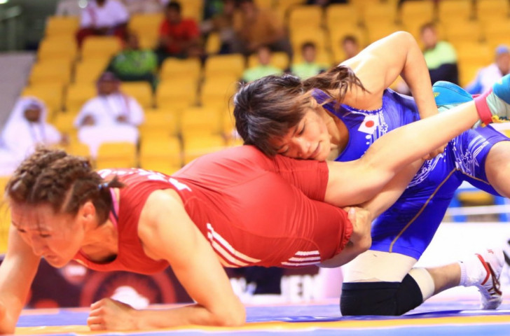 Three-time Olympic champion takes gold on opening day of Asian Wrestling Championships