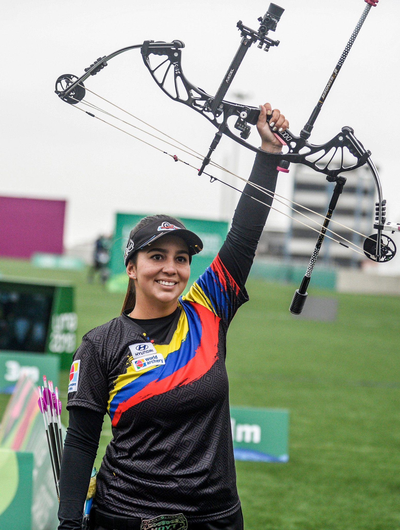 Sara Lopez is hoping for a fifth title in women's compound ©Getty Images