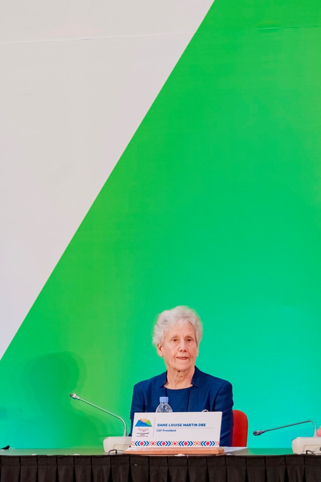 Dame Louise Martin pledged to use the Commonwealth Games to 