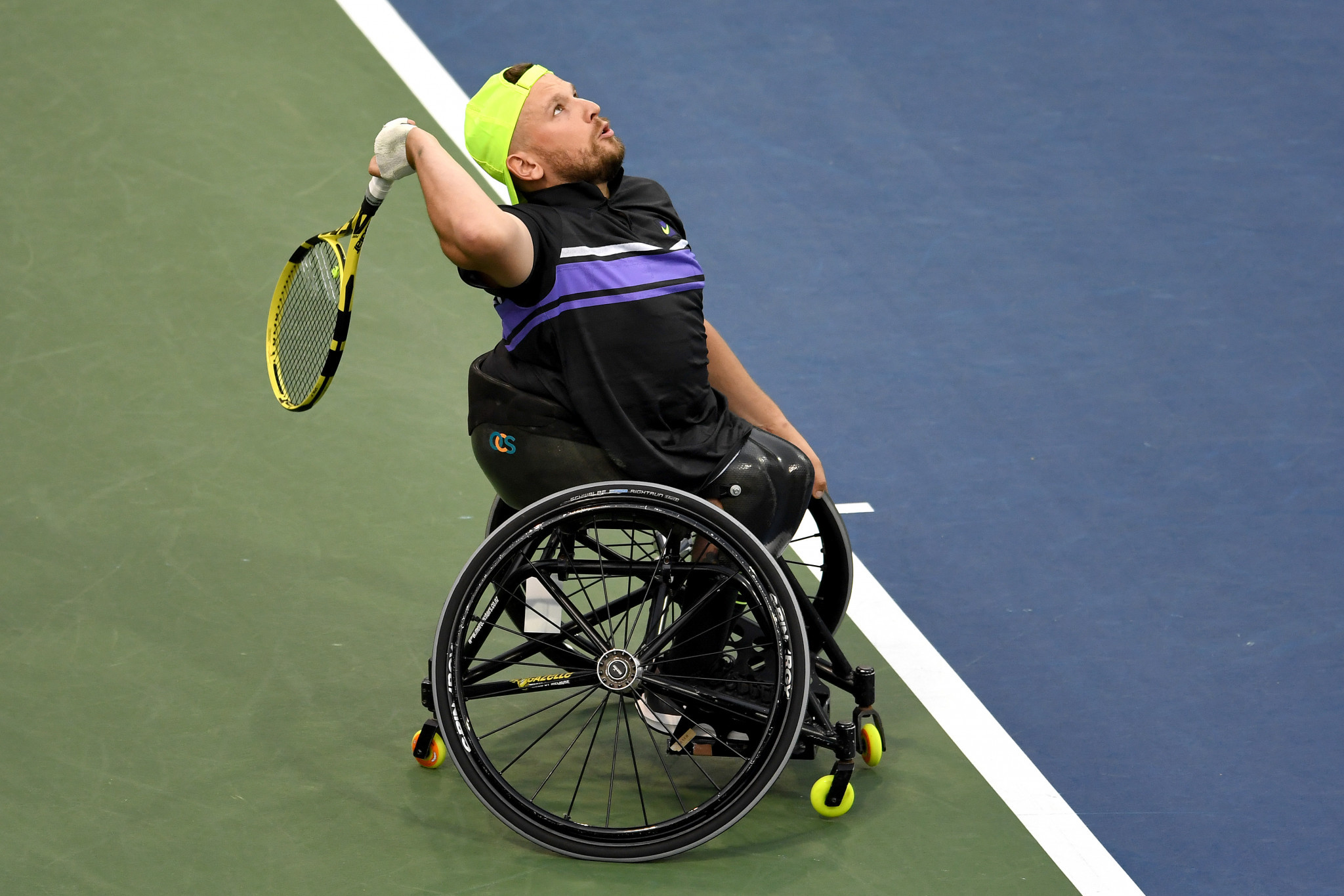 Australia's Dylan Alcott is in the hunt to win the first calendar Grand Slam in quad tennis history ©Getty Images
