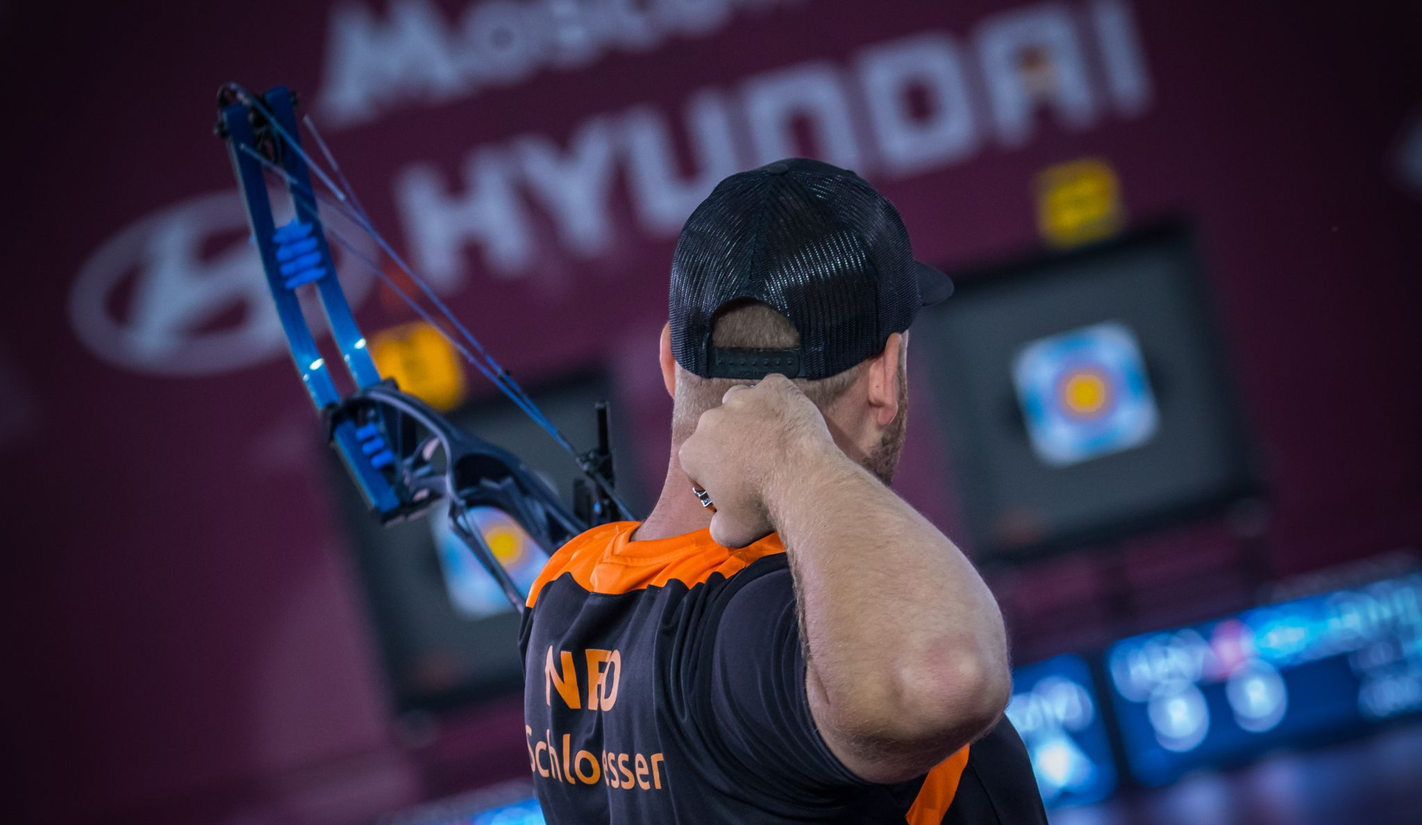 Mike Schloesser won the men's compound title ©World Archery