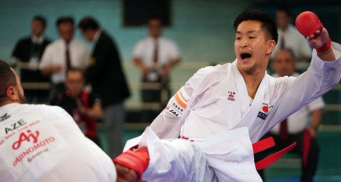 Four Japanese athletes reached the final in their respective division ©WKF