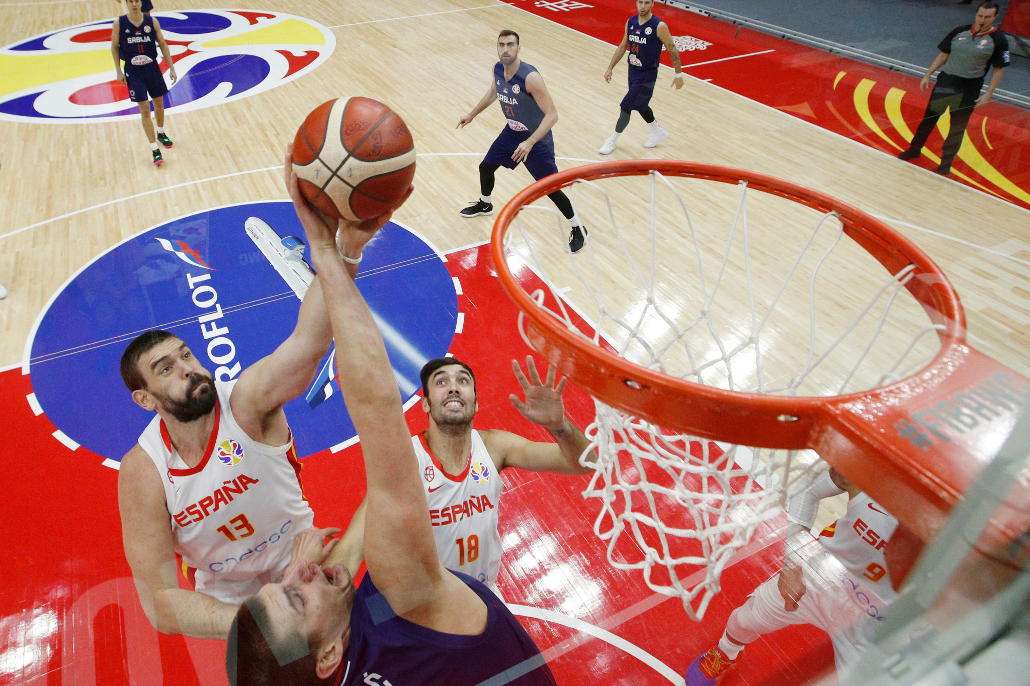 Spain earned an important win over Serbia at the FIBA World Cup in China ©Getty Images
