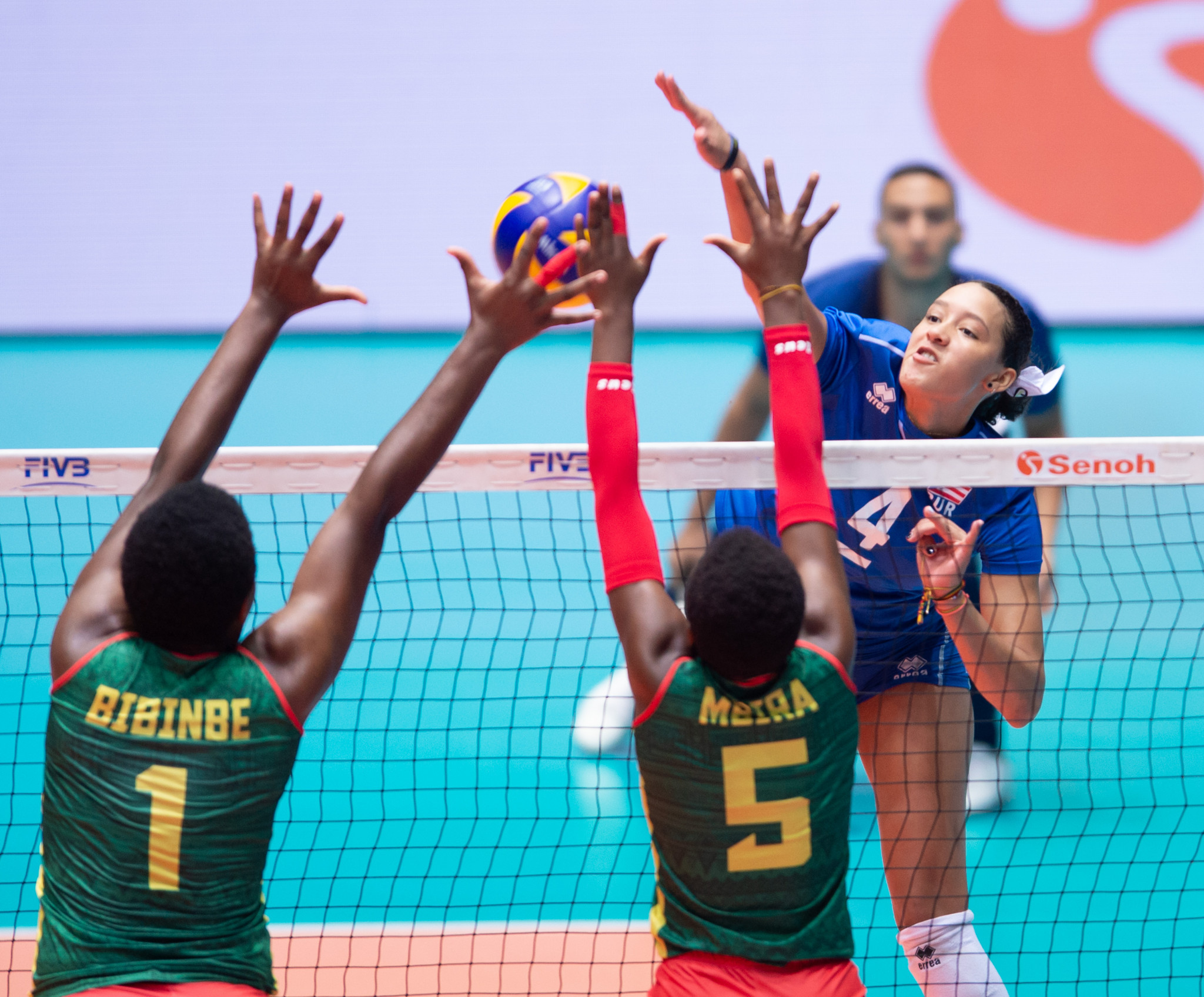 Puerto Rico claimed a big victory today to go through ©FIVB