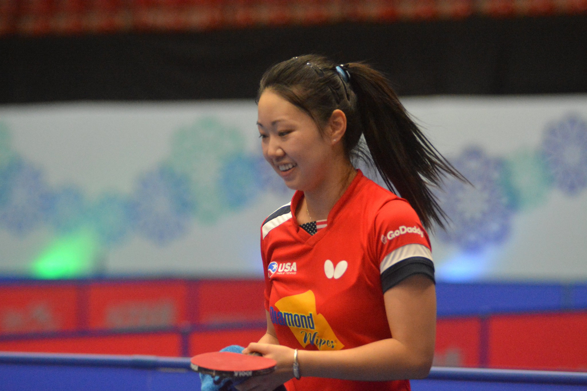 American Lily Zhang won four titles at the Pan American Championships in Paraguay ©ITTF
