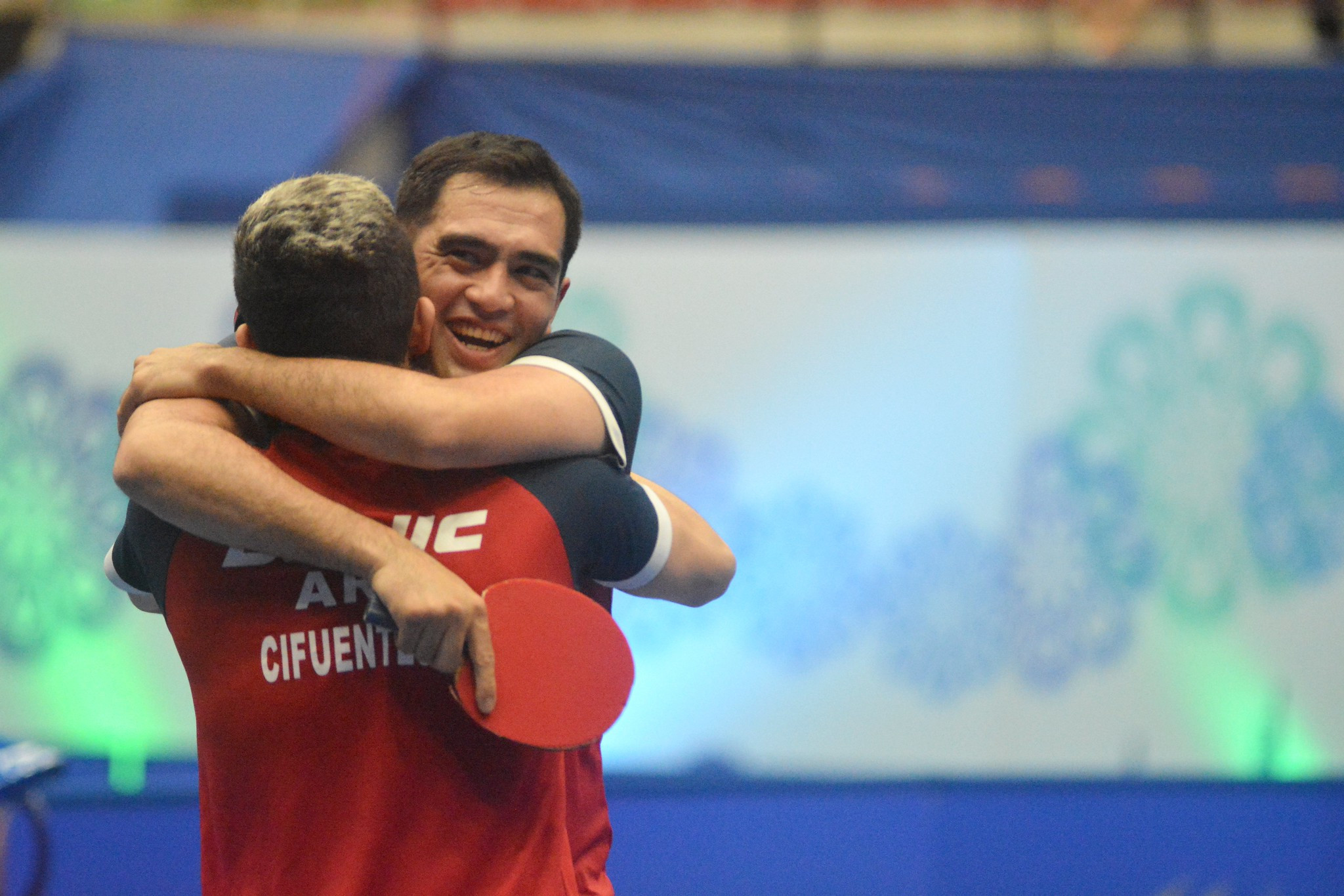 Gaston Alto and Horacio Cifuentes of Argentina won the mixed doubles title ©ITTF