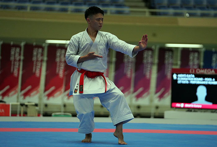 Kata and kumite disciplines were trialled during the Ready Steady Tokyo karate test event ©WKF