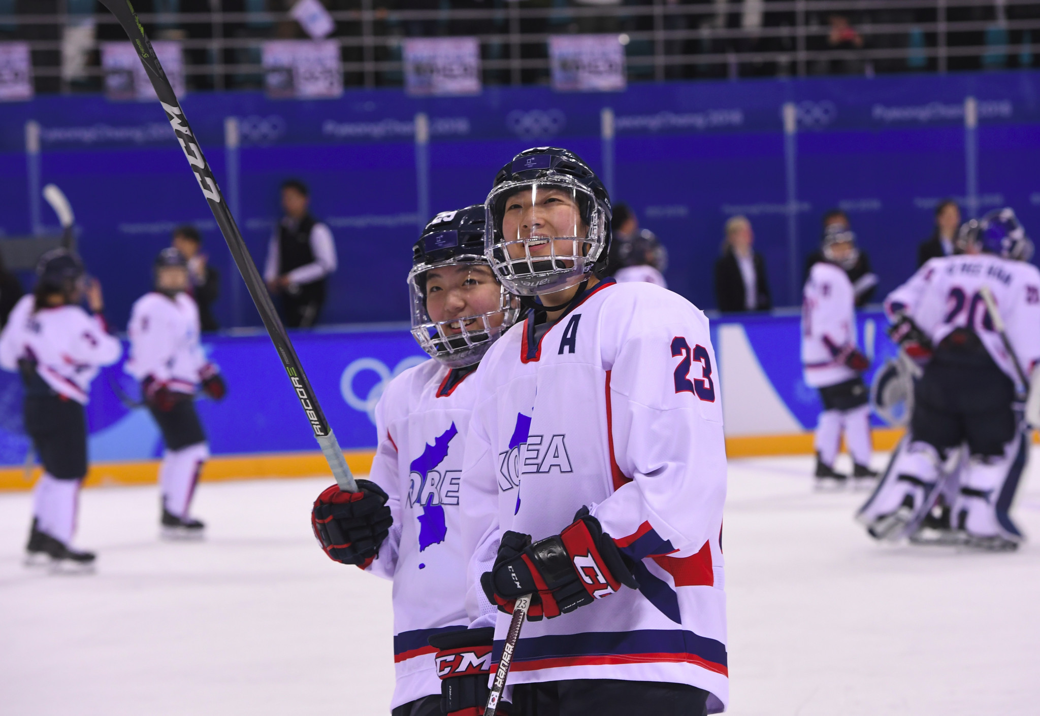 Korea formed a unified women's ice hockey team at Pyeongchang 2018 ©Getty Images