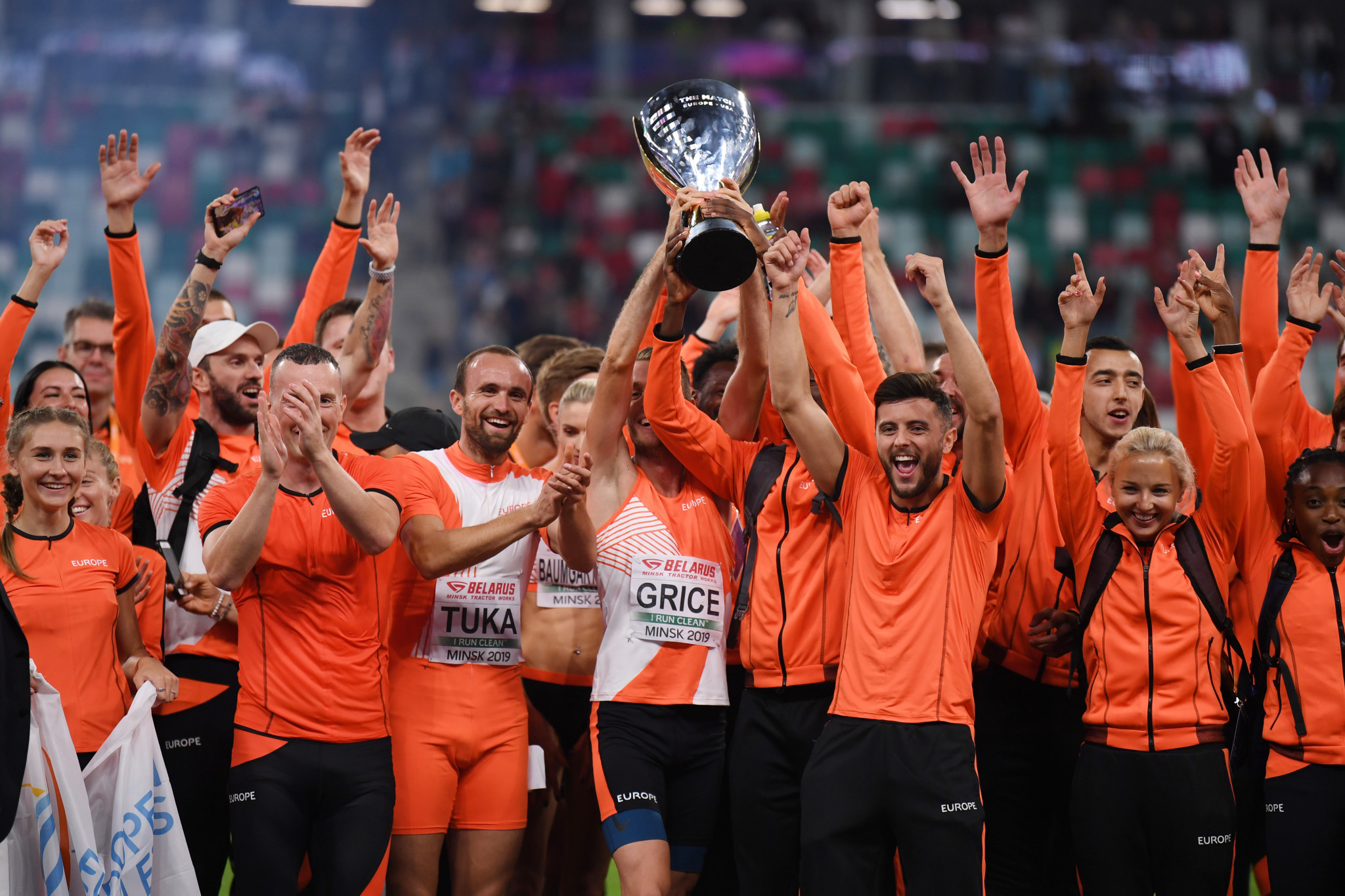 Europe seal triumph over USA at inaugural The Match athletics event