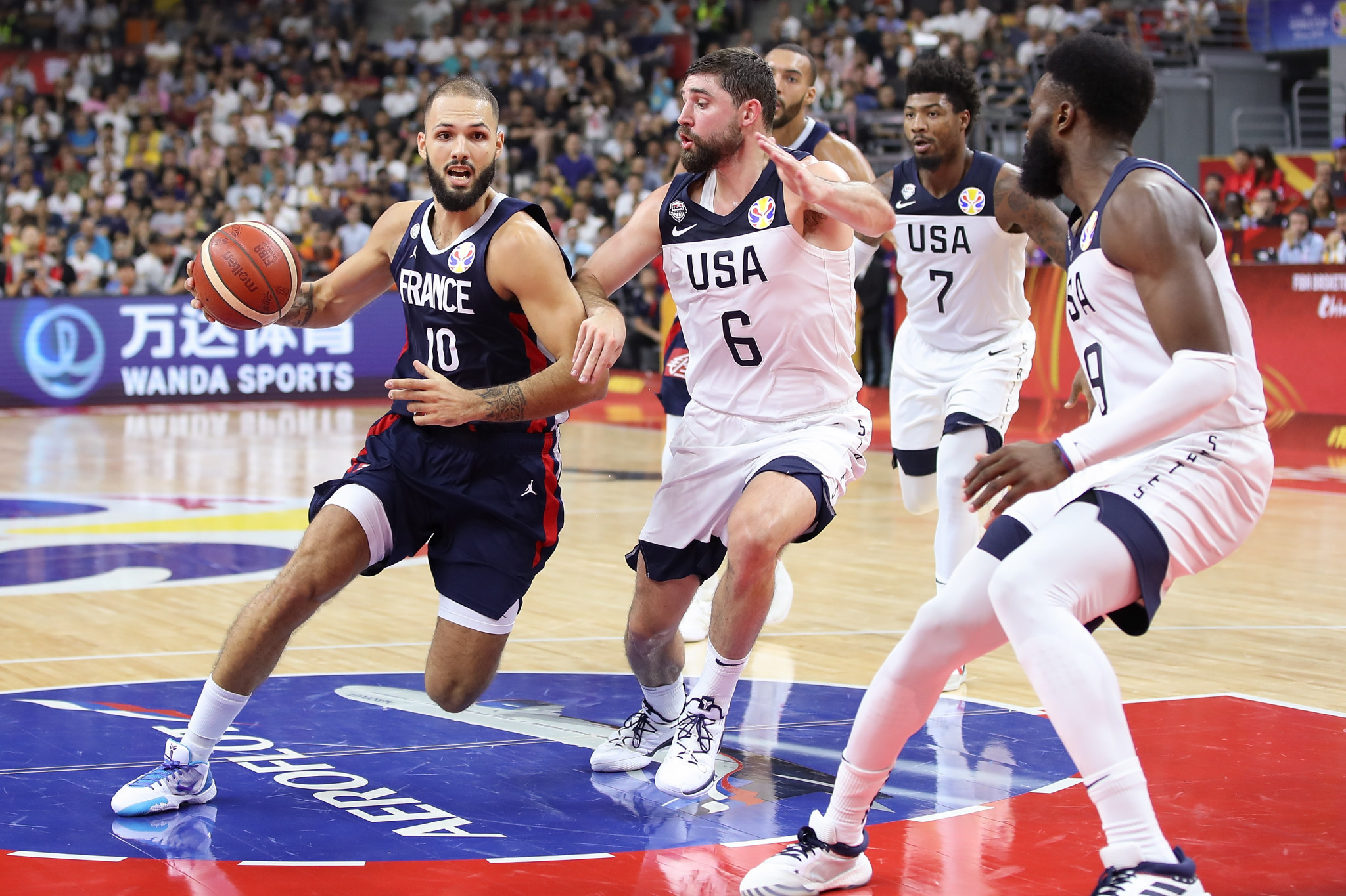 France stun holders US to reach semi-finals at FIBA World Cup