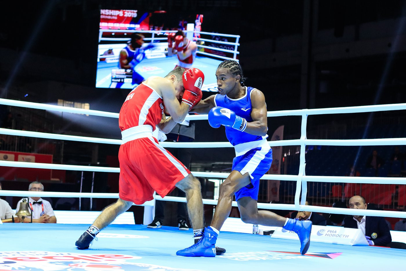The Finnish boxer was the victor, narrowly triumphing 3-2 ©Yekaterinburg 2019