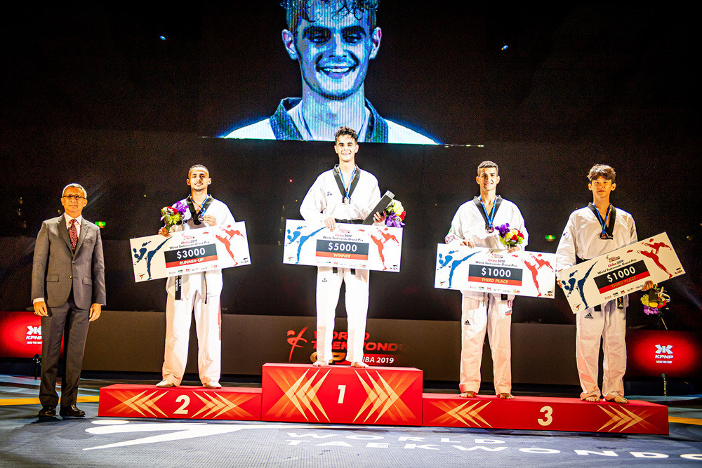 Iran's Mirhashem Hosseini won men's -68kg gold at the World Taekwondo Grand Prix ©World Taekwondo