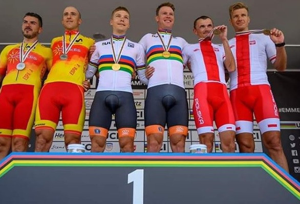 Dutch duo strike gold in men's tandem race at UCI Para-cycling Road World Championships