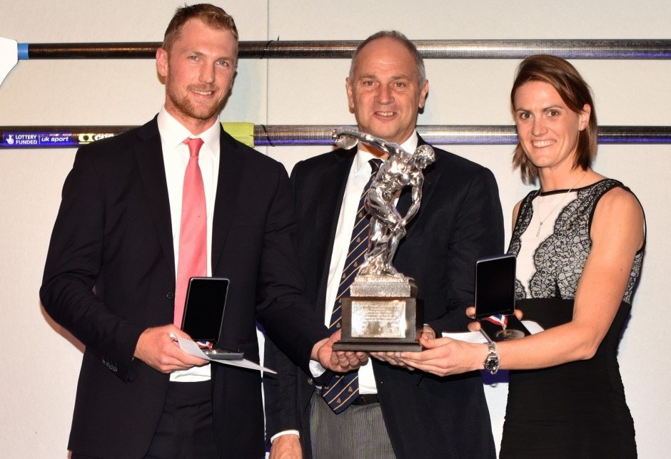 Alex Gregory and Heather Stanning have been named as the Olympic Athletes of the Year at GB Rowing’s annual dinner ©GB Rowing