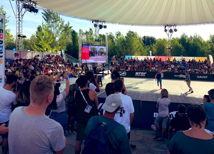 The freestyle flying disc final took place in front of an interested crowd ©WUG Budapest 2019